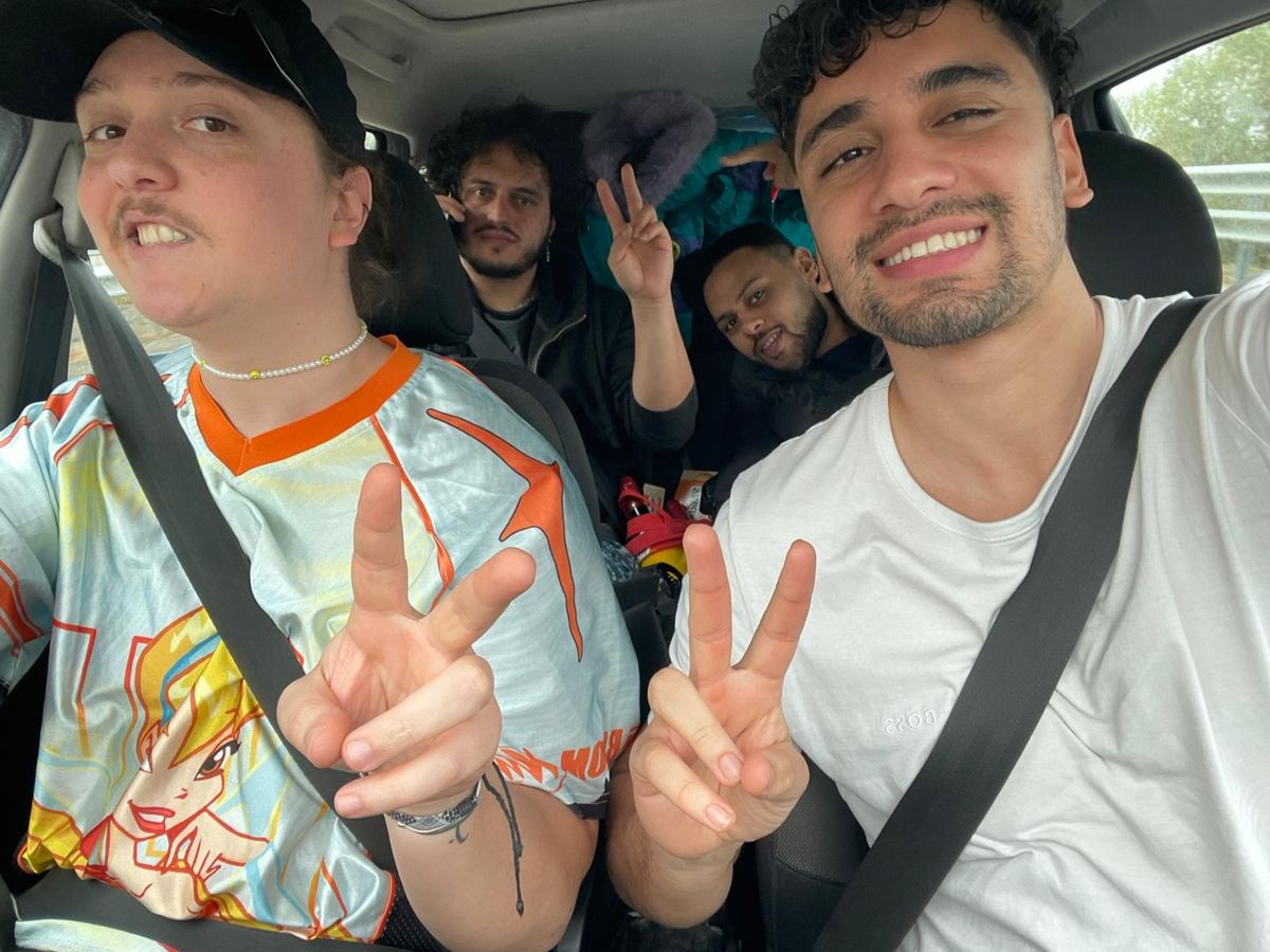Selfi de viaje en la furgoneta